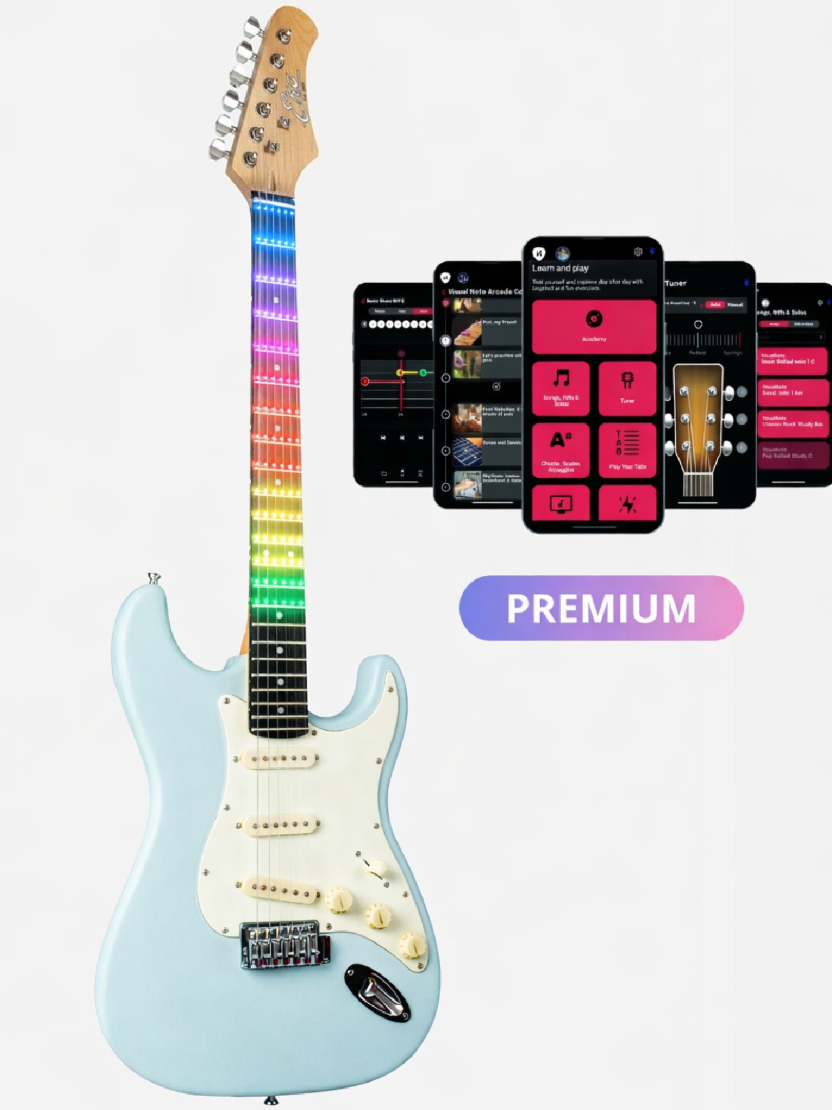 eko st-300 daphne blue visual note premium eko st-300 daphne blue visual note premium