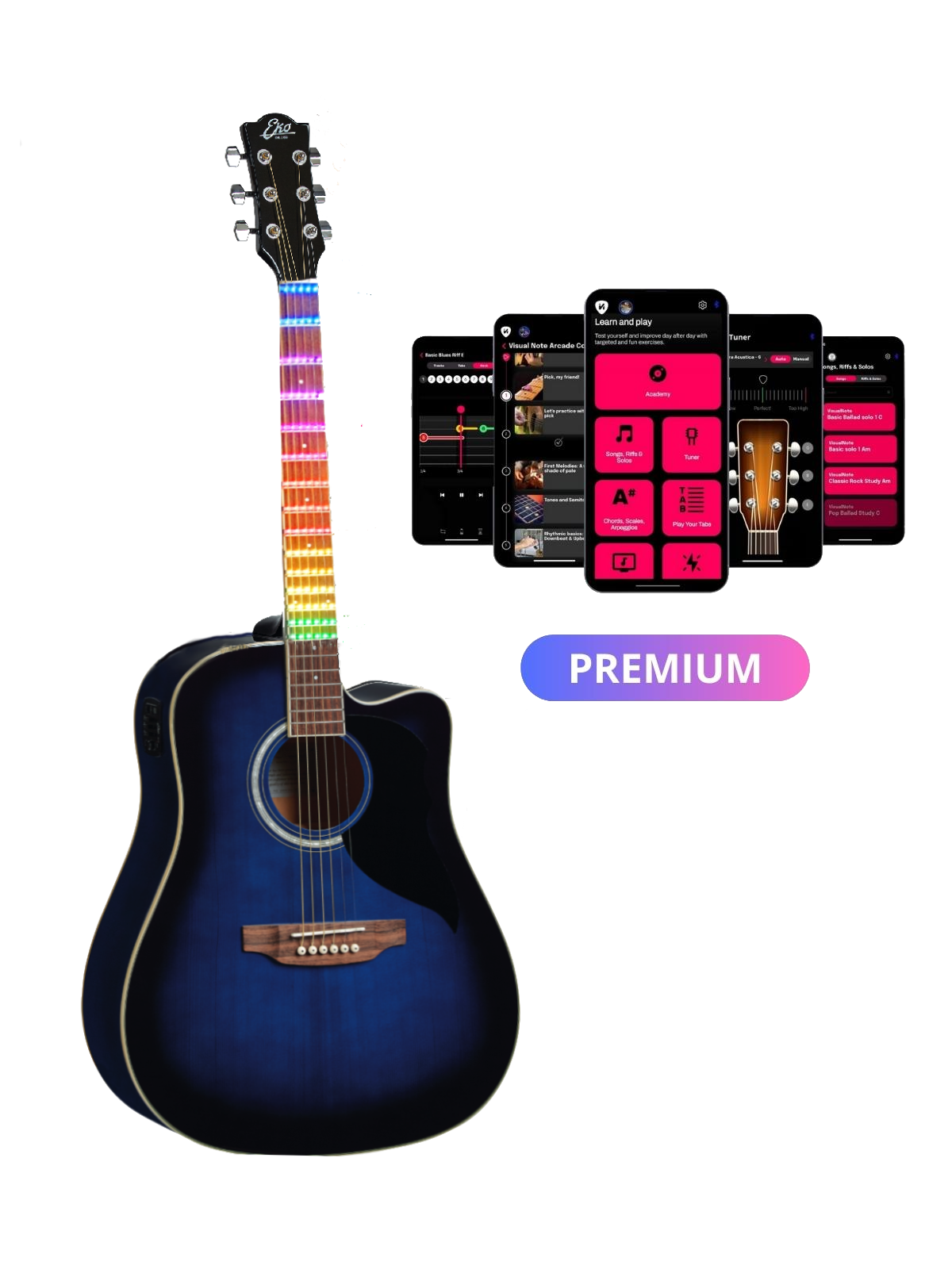 eko ranger cw eq blue sunburst visual note premium eko ranger cw eq blue sunburst visual note premium